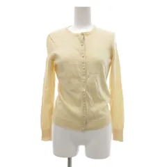 バーバリーブルーレーベル BURBERRY BLUE LABEL カーディガン ニット バンドカラー 38 アイボリー /JS ■FF