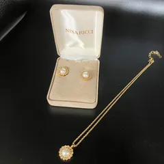 B21 Nina Ricci ニナリッチ ネックレスとイヤリングのセット ゴールドカラー アクセサリー