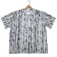 定価47,300円 COMME des GARÇONS 有刺鉄線 グラフィック Tee GN-T014 WHITE M GARCONS コムデギャルソン ギャルソン 半袖 ホワイト 白 MEDIUM エム cdg タグ付 BARBED WIRE