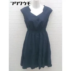 ◇ PROPORTION BODY DRESSING ノースリーブ 膝丈 ワンピース サイズ1 ネイビー系 レディース 【中古】 【1101200013339】