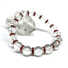 水晶 パワーストーン ブレスレット  8mm 4月 誕生石（レッド）メンズ・レディース　男性・女性　数珠ブレス　開運  [m]