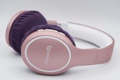 Uomeod U7 のイヤーパッドの保護・修理に mimimamo スーパーストレッチ・ヘッドホンカバー （サイズ：L、色：パープル、型番：MHC-002-PL）