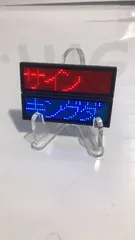 【年末在庫処分セール】LEDバッジ　流れる文字　インパクト大　YAMA-SET-AK／AO