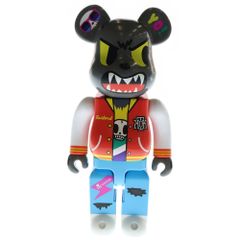 MEDICOM TOYBE@RBRICKTokidoki Bastard 400% Bearbrick Tokidoki Bastard Wolf Figure Doll Multi