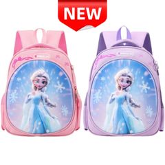 ✨新品✨アナと雪の女王 エルサ プリンセス リュックサック かわいい キッズリュック 通園バッグ 通学バッグ 女の子 ピンク ラベンダー バックパック キャラクター 子供用 入園 入学 小学生 幼稚園 保育園 遠足バッグ 習い事バッグ 32×25×15cm