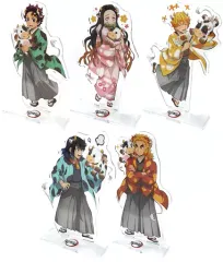 【中古】アクリルスタンド・アクリルパネル 全5種セット 「鬼滅の刃 鬼滅祭オンライン -アニメ弐周年記念祭- 丑年 ランダムアクリルスタンド」 ufotable WEBSHOP受注生産限定