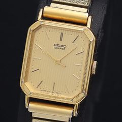 美品【稼働/電池交換】SEIKO セイコー ブレスウォッチ オクタゴン 金