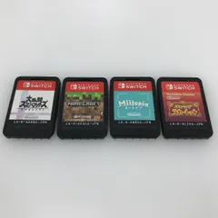 05w12031 【Nintendo Switch】スイッチソフトのみ 4本まとめ 「大乱闘スマッシュブラザーズ/ポケモン スカーレット/ミートピア/マインクラフト」 ＊起動のみ確認済み＊ ◎中古品◎