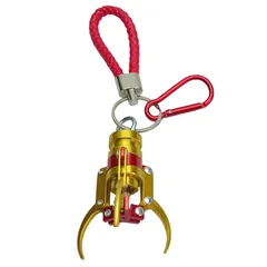 [TOMMYFIELD] クレーンゲームのアーム ストラップ 2本爪 装飾品 アクセサリー カラビナ付 (赤) [並行輸入品] [レッド]