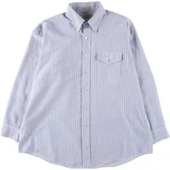 古着 90年代 エルエルビーン L.L.Bean 長袖 ボタンダウンストライプシャツ USA製 メンズXL相当 ヴィンテージ/eaa535508