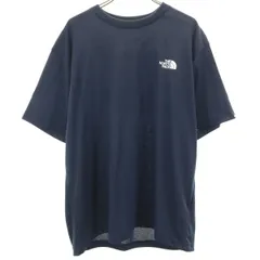 THE NORTH FACE ノースフェイス バックロゴ 半袖 Tシャツ L ネイビー メンズ 古着