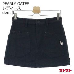 PEARLY GATES パーリーゲイツ パワフルコットンストレッチスカート黒0