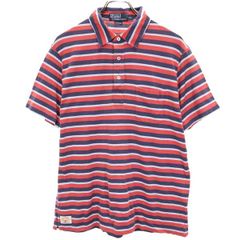 90s DOCKERS ドッカーズ マルチボーダー ネイティブ柄 ポロシャツ L