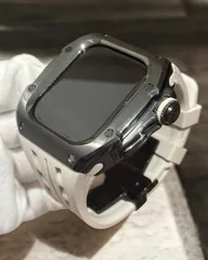 アップルウォッチカバーケースApple Watchラバーバンドベルト 　メタル　ステンレス　R　26