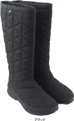 ロングブーツ レディース スノーデイ トール SNOWDAY TALL 防水 キルティング ウィンターブーツ あったかい スノーブーツ 雪 ぺたんこ BOGS ボグス roybogs72237 ブラック 7インチ24.0cmのサムネイル