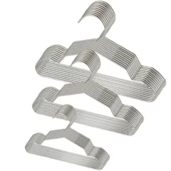 新品 DIZLAS ペットハンガー ベビーハンガー 犬 猫 ペット用品 おしゃれ ペット服 収納 10本セット (シルバー S (15cm))