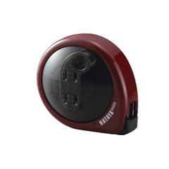 ハタヤ (HATAYA) コードリール 屋内用 ホームリール 100V型 手動巻 2m コンセント2個 L型プラグ 軽量 コンパクト 持ち運び 家庭