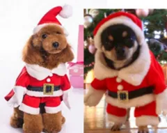 サンタコス ワンコサンタ クロース ＳM L XL XXL 犬 服 猫 クリスマス コスプレ