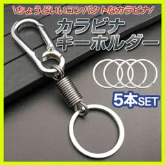 カラビナ キーホルダー ストリート ファッション シルバー HUF リング 5本