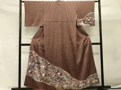正絹☆梅の花模様の総絞りの着物単品 3499ca20873be77c36cab36c00d8ba