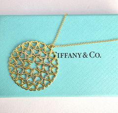 ★新品磨き済み Tiffany & Co  ティファニー パロマ・ピカソ クラウン オブ ハート メダリオン ネックレス ペンダント レディース 750YG/PG/WG 18K 18金 7.01g