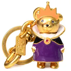 コーチ キーホルダー COACH メタル エナメル ディズニー コラボ ヴィランズ イービルクイーン エビルクイーン 魔女 白雪姫 ベアー くま 熊 スワロスキー バッグチャーム キーリング キーホルダー マルチ CC345