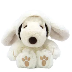 FUWAKUTA スヌーピー ロップイヤーバニー ぬいぐるみ ドール WH ホワイト