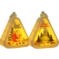 【特価商品】2個セット クリスマス led ランタン スノードームライト クリスマス 飾り クリスマス 装飾 サンタクロース 置物 雪だるま クリスマスツリー 照明飾り おしゃれ 雰囲気満点 ランタン 可愛 クリスマス 置物 室内 玄関 屋外 庭 パーティ イ