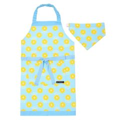 子供用 キッズエプロン 女の子 三角巾 セット 小学生 着脱簡単 130-160 シトロンレモネード カラフルキャンディスタイル N1248630 0