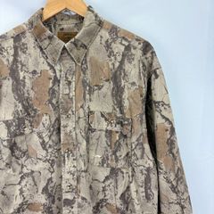 Duxbak カモフラ プリントコットン 長袖シャツ サイズXL D56065 NC 07081202 861