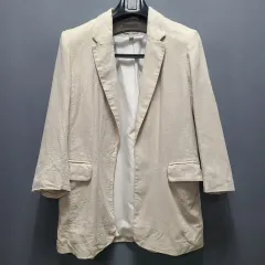 エイチ・アンド・エム リネン 7 富 オープンジャケット レディース 90 ー 95 ㅡ 0929