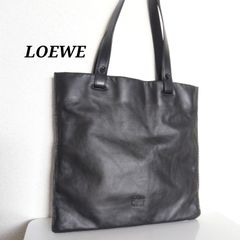お値下げ❗️美品❗️LOEWE ロエベ　ブラックレザー　ハンドバッグ LOEWE スパイバッグ ハンドバッグ ブラック ゴールド レザー