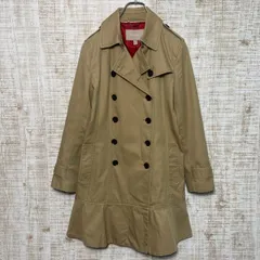 BANANA REPUBLIC　バナナリパブリック　レディース　アウター　トレンチコート　ミドル丈　ベージュ　裾フリル　オシャレ　s94h11