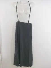 ◇ Samansa Mos2 blue サマンサモスモス ブルー ロング ジャンパースカート サイズF ダークグレー系 レディース P  【中古】 【1209280000031】