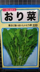 おり菜 とう菜 おりな 種 郵便 ３袋セット