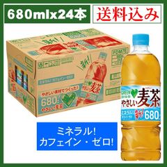 サントリー グリーンダカラ やさしい麦茶 ペットボトル 680ml ×24本