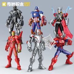 6種セット 海外限定 KEEPPLEY マーベル アベンジャーズ ウルトロン アクションフィギュア プラモデル 公式正規品 ヒーロー アメコミ 海外 限定 公式 正規品 ウルトロン ブラックパンサー アイアンマン ソー キャプテン・アメリカ スパイダーマン