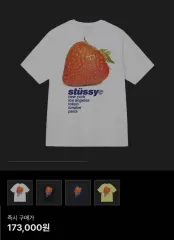 ラスト１着！！ステューシー ストロベリー Tシャツ Sサイズ 国内発送 送料関税込 STUSSY STRAWBERRY TEE ロゴ Tシャツ 半袖