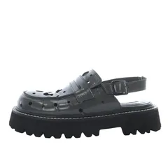 エンフォルド ENFOLD Punching Loafers ローファー サンダル プラットフォーム カーフレザー 38 グレー /YO19のサムネイル