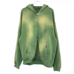 mindseeker  マインドシーカー 24SS Message Embroidery Hoodie 刺繍スウェットジップアップパーカー MSH-241-009 グリーン 48のサムネイル