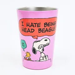 スヌーピー ステンレスタンブラー ピンク コップ SNOOPY