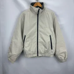 Eddie Bauer 裏フリース　ウォームアップジャケット ナイロン　ブルゾン　カナダ製 サイズS　シミ汚れ　06111304　01
