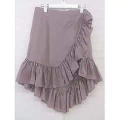 ◇ JILL STUART ジル スチュアート USA製 アシンメトリー 膝丈 Aライン スカート サイズ0 ピンク系 レディース P  【1208240000463】