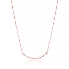 TIFFANY&CO ティファニー スマイルペンダント Tスマイル スモール ローズゴールド 35189432