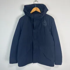 90s VAN ヴァン  マウンテンパーカー 中綿 ワンポイントロゴ 古着 メンズ ネイビー  Lサイズ ストリート アメカジ