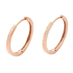 【ピンクゴールド×ピアス】[Cream dot. クリームドット公式] ピアス レディース  フープ 金属アレルギー ニッケルフリー 中折れ キャッチレス リング 開閉式 スターダスト加工 メタル 大人 上品 エレガント きれいめ 