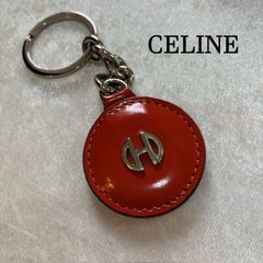 CELINE レザー 　キーリング　パープル 楽天市場】セリーヌ CELINE キーリング ロゴ ブラックxゴールド