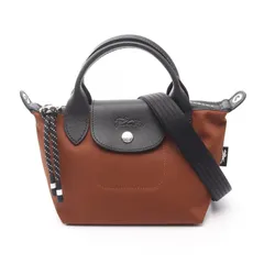 ロンシャン Longchamp ハンドバッグ ル プリアージュ エナジー XS L1500HSR203 チョコレート キャンバス レザー ル プリアージュR エナジー XS トップハンドルバッグ