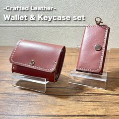 キーケース コンパクトウォレット 2点セット 本革 姫路レザー プリムホック YKK キーリング3つ ベルトループ対応 メンズ レディース 高級感 シンプル 多機能 ギフト プレゼント おしゃれ 【送料無料】 【数量限定】 【安心/安全・追跡可能配送】