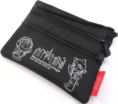 【中古】バッグ ドラえもん＆ソーニャ トリプルジッパーポーチ 「映画ドラえもん のび太と空の理想郷×マンハッタンポーテージ」